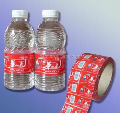 China Mineral Water Waterproof Transparent Plastic Shrink Wrap Bottle Label for sale