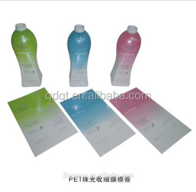 China Waterproof heat shrink label, heat shrink sleeve, heat shrink film wrap for plastic bottles for sale