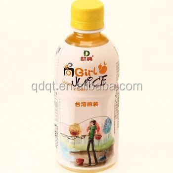 China Waterproof Plastic Bottle 500ml Mango Juice Bottle Labels for sale