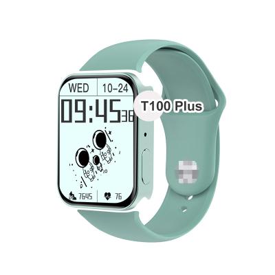 China MP3 Playback 2022 Hot Sale T100plus Smart Watches Waterproof OEM/ODM Smart Watch With Blood Oxygen Android Smart Watches For Men And Women for sale