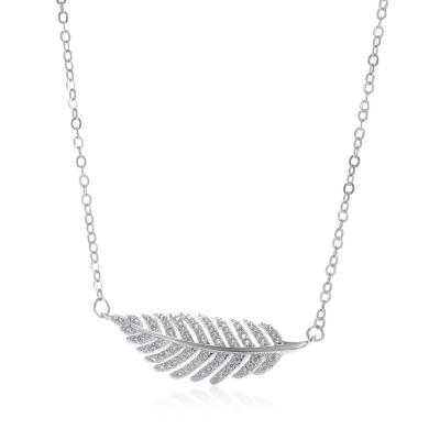 China CLASSIC Women's Necklaces 2022 Designer New Hiphop Feather Custom Name Necklace Mens Necklace Diamond New for sale