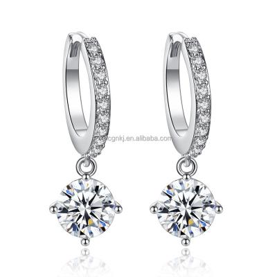 China New Arrival Fashion Jewelry High Quality CLASSIC Zircon Earrings Big Circle Earring For Women for sale