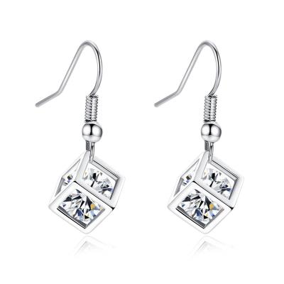 China Hot Selling CLASSIC High Quality Gold Sliver Diamond Earring Fashion Earring Sets for sale