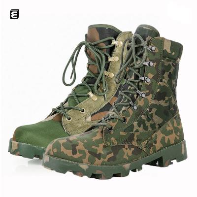 China Fashion Style Shock-absorbent Jungle Army Green Strong Camouflage Military Boots for sale