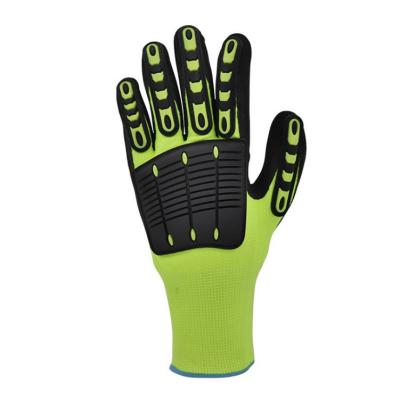 China Work Impact Resistant Work Safety Construction 2021 Oilfield TPR Gloves Custom Protective Mechanical Anti-Cut Anti Cut for sale