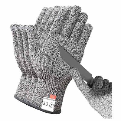 China Customized Wholesale Food Grade 5 Cut Resistant Level 5 HPPE Food Grade Safety Cut Resistant Gloves for sale