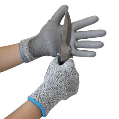 China Cheap Hot Selling Level 5 Hppe Wear Resistant /Oil Resistant /Anti Slip Cut Resistant Wearable Coating Thicker PU Coated Aut Dipped Cut Resistant Protection Hand Gloves for sale