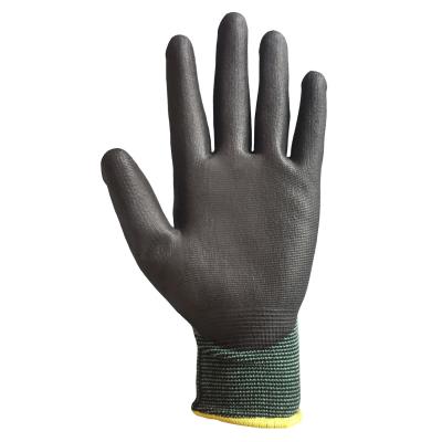 China EN388 4121 Anti-oil EN388 4121 Anti-slip Handle PU Mechanical Safety Gloves Automotive Coating Work for sale