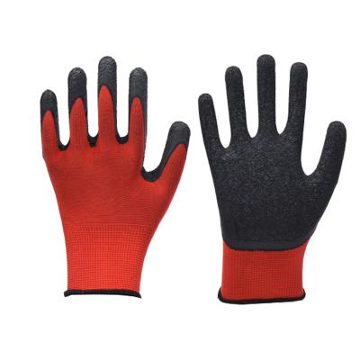 China EN388 Slip-Resistance CE Work Protective Construction Industrial Latex Ply Coated Safety Work Gloves for sale