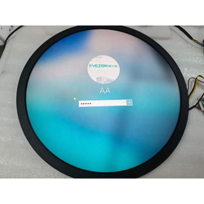 China Indoor AD Player Logo Sign Round LCD Display Circle High Resolution Signboard With RGB Interface for sale