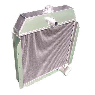 China Heavy Duty Aluminum Alloy 4 Tiers 70mm Thick Core All Aluminum Auto Tractor Radiator for sale