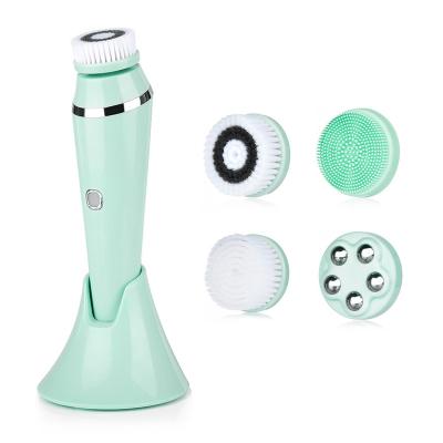 China Silicone DEEP CLEANSING Face Sweep Personal Care OEM Cordless Waterproof Rechargeable Deep Natural Face Brush for sale