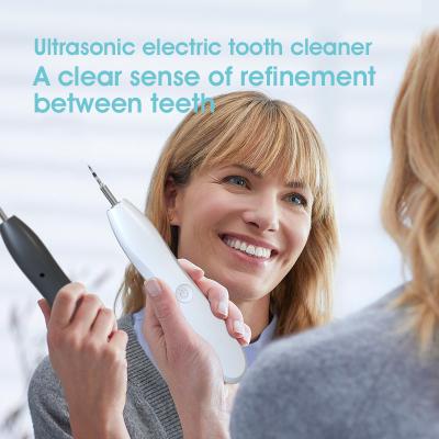 China Waterproof Rechargeable Sonic Dental Teeth Cleaner USB Rechargeable Oral Care Ultra Teeth Cleaner Deep Whitening for sale