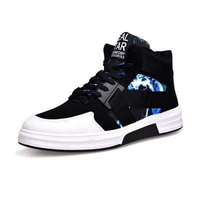 China Durable men's spring and Autumn Camouflage high top lace-up shoes, fashion casual shoes, student hip-hop shoes for sale