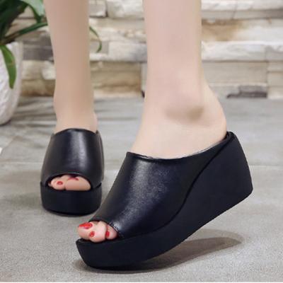 China Fashion Trend Woman Lady Platform Thick Chunky Boots Shoes Sandal High Heel for sale