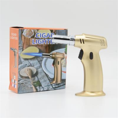 Chine Jet Flame Chef Butane Torch Carburant Briquet coupe-vent Carburant rechargeable pour bougie à vendre