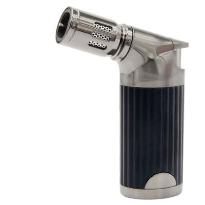 China Quad Jet Windproof Lighter Butane Adjustable Mini Torch Lighter For Creme Brulee for sale