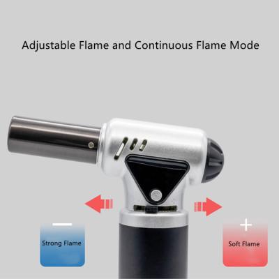 Chine Culinary Kitchen Gas Safty Lock Butane Blow Torch Briquet Portable à vendre