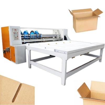 China Corrugated Food Cardboard Slitter Cardboard Slot Machine Box Making Machine for sale