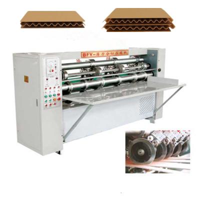 China Slim Marker Corrugated Food Flute Cardboard Slitter Machine Corrugated Blade Cardboard Box Making Machine en venta