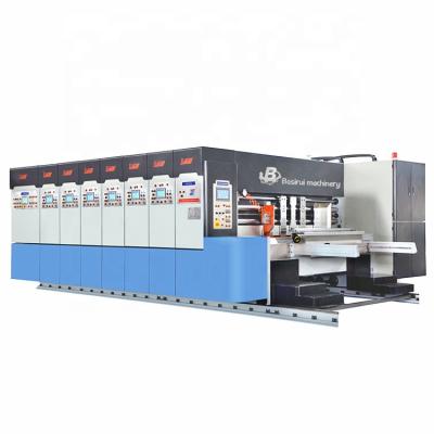 China Corrugated Cardboard Box Flexo Printing Corrugated Cardboard Flexo Printing Slotting Die Cutting Machine for sale