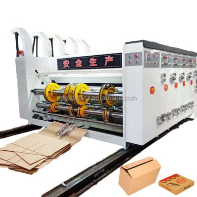 China Cardboard Flexo Corrugated Box Printing Machinery Bosirui Pizza Box Printing Slot Machine Food Fruit Packaging Cardboard Flexo Ink Printer for sale