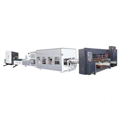 China Automated Printing And Folding Machine Cardboard Flexo Cardboard Corrugating Machine Production for sale