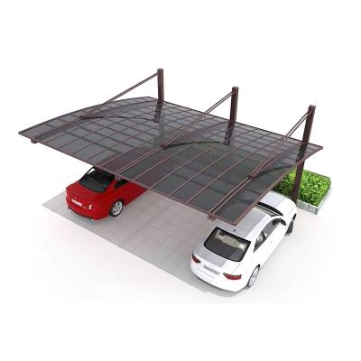 China Cantilever Type Clear Aluminum Car Sunshade Tent Patio Car Parking Lot Cantilever Type for sale