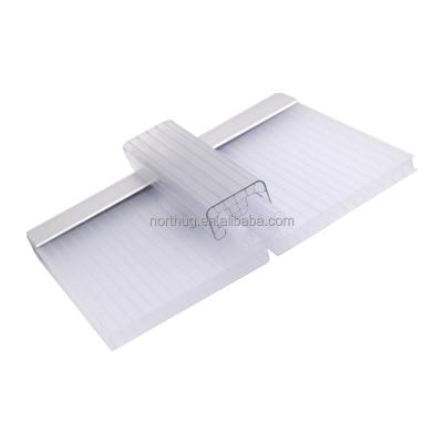 China Contemporary U-lock Type Polycarbonate Hollow Sheet Price For Roofing And Construction for sale