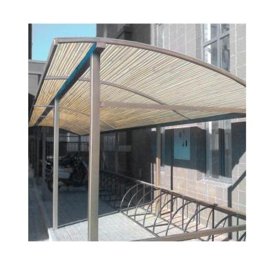 China Carport 8mm Bamboo Decorative Cavity Sun Shades Light Transmission Plastic Wall Sheet Covering Panels for sale