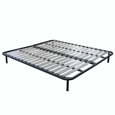 China 1530*2030MM Queen Hotel Minimalist Modern Bed Furniture Cheap Folding Adjustable Metal Bed Frame Poplar Bed Frame for sale