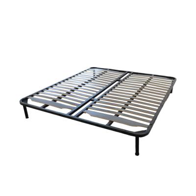 China 1530*2030MM WholesaleGrid Adjustable Bed Frame Poplar Stainless Steel Modern Full Size Folding Hybrid Metal Bed Base for sale