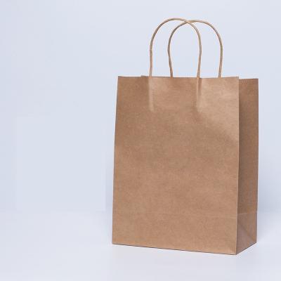 China 21*11*27cm Stock Custom Recyclable Make Logo Environmental Friendly Tire Packaging Recyclable Craft Paper Shopping Bags Shoes Clothing Gifts for sale