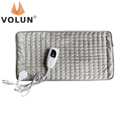 China 60x30cm Household Portable Small Soft 75W Blanket Thermal Electric Heater Pads For Back Pain for sale