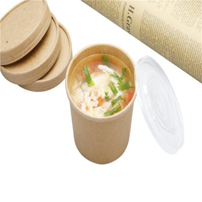 China Full Biodegradation 26oz Paper Soup Small Animal Disposable Wrapping Paper For Hot Food for sale