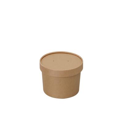 China Disposable Biodegradable Bamboo Pulp Soup Paper Cup With Lid for sale