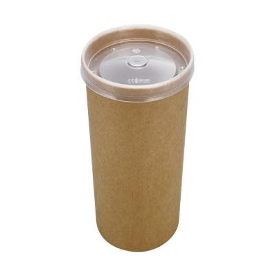 China Disposable Biodegradable Bamboo Kraft Paper Soup Ice Cream Cup Salad Bowl Coffee Cup for sale