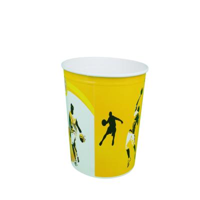 China Disposable Custom Logo Printed Food Fried Chicken Disposable Paper Bucket With Lid for sale