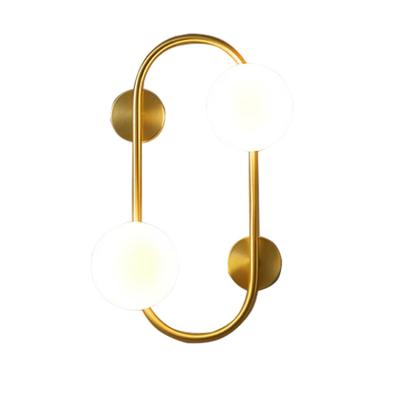 China Wholesale Modern Minimalist Modern Led Bed Wall Light Decorative Metal Gold LED Indoor Wall Lamp for sale