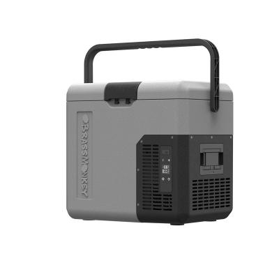 China Compact 18L Ice Brick EP18 DC Detachable DC Compressor Vaccine Cooler Box Double Battery Electric Detachable Mini Box Cooler Portable 12v Camping for sale