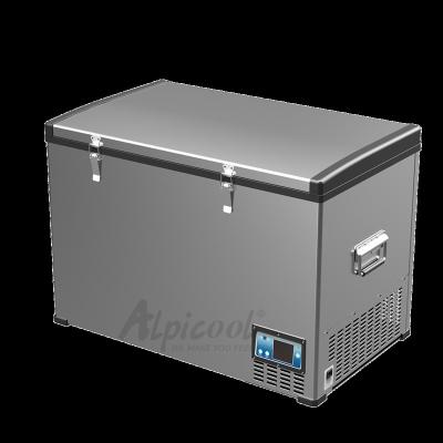 China Compressor Cooling Alpicool Compressor Cooling System 135L Deep Freezer With Strong Metal Case 12v Portable Car Fridges for sale