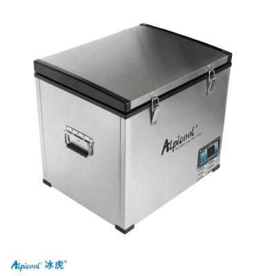 China BD60 Alpicool 60L Car Trunk Refrigerator DC 12v 220v Mini Portable Deep Freezer Refrigerator Dual Use Compressor for sale