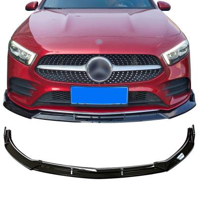 China Factory-direct high quality car spare parts three-part shape auto front lips for Mercedes-Benz A class for sale