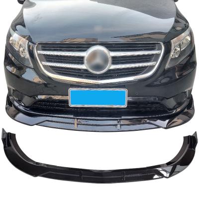 China Factory-direct hot sale car spare parts three-part shape auto front lips for Mercedes-Benz Vito for sale