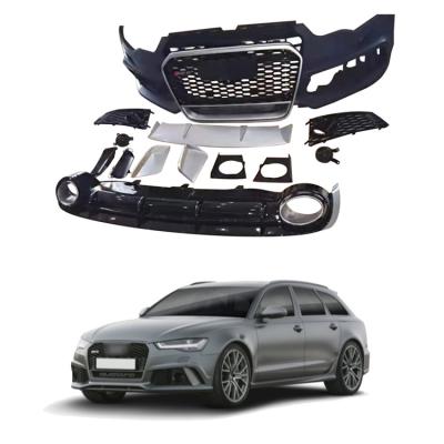 China ABS Front Face Kits Spare Parts Car Upgrade For AUDI A6 To RS6 13 15 for sale