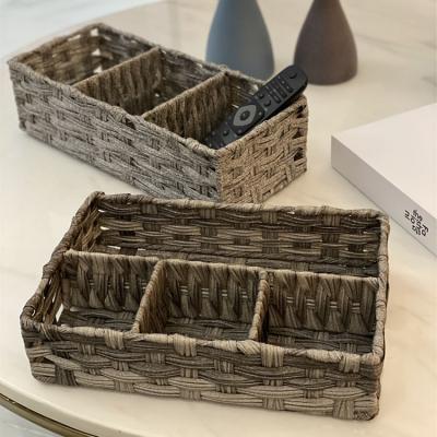 China Homedecor Sustainable High Quality Plastic Strip Low Price Storage Box Table Goods Using Single Storage Bin for sale