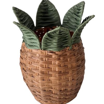 China China Manufacturer Sustainable Factory Price Toilet Paper Rattan Basket PP Tie Up Storage for sale