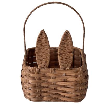 China Quality Sustainable Baby Manufacture China Natural Bamboo Strip Storage Plastic Basket for sale