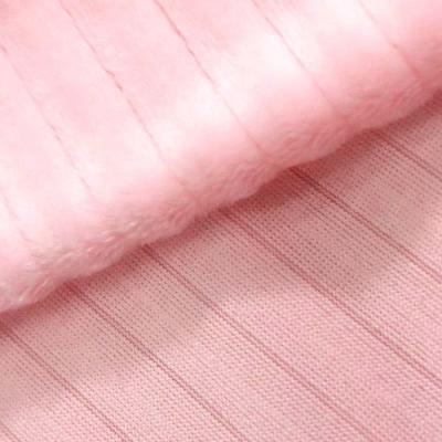 China Wholesale Super Soft Stretch Anti Pill QY Polyester And Spandex Velvet Brushed Fabric For Upholstery Widely for sale