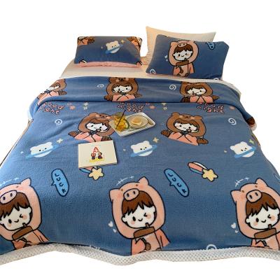 China Character Personalized Anti-Static Fleece Cartoon Throw Blanket Hot Selling Blanket for sale